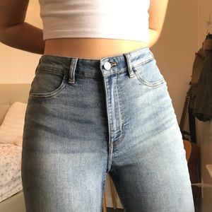 H&M High Waisted Skinny Jeans Jegging Size 6